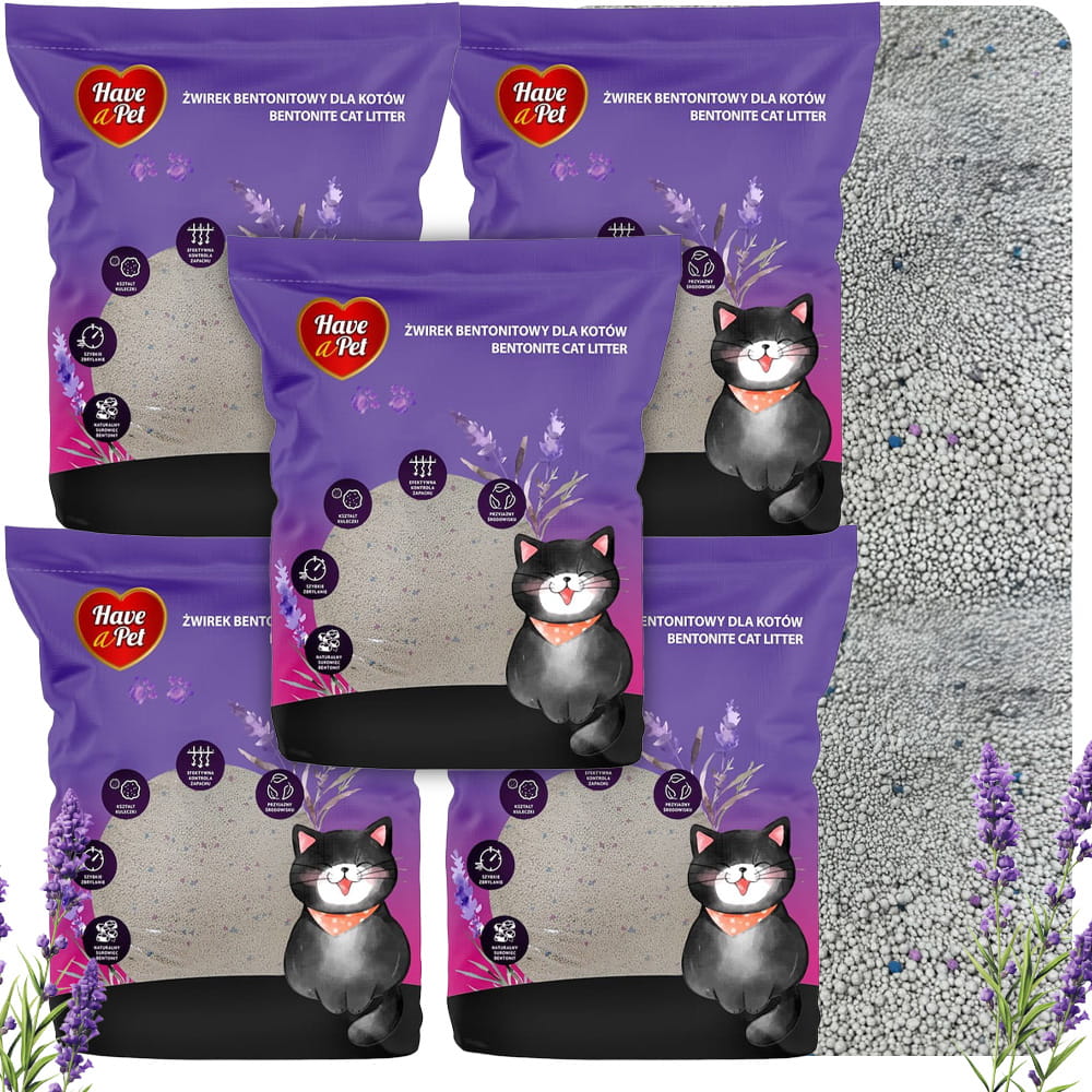 Żwirek Bentonitowy Lawendowy Have a Pet 5l